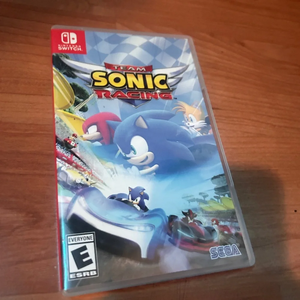 Nintendo Game Case with Blue and Red Artwork